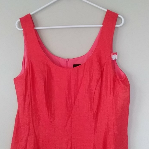 Aditi Lined Coral Dress Plus Size 16 - Picture 5 of 12